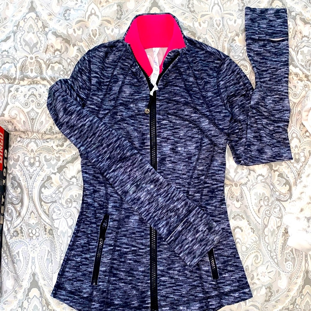 Lululemon Define Jacket w/pink Collar